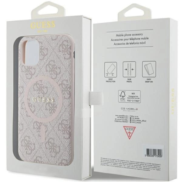 Guess iPhone 11/XR Mobilskal Magsafe Collection - Rosa