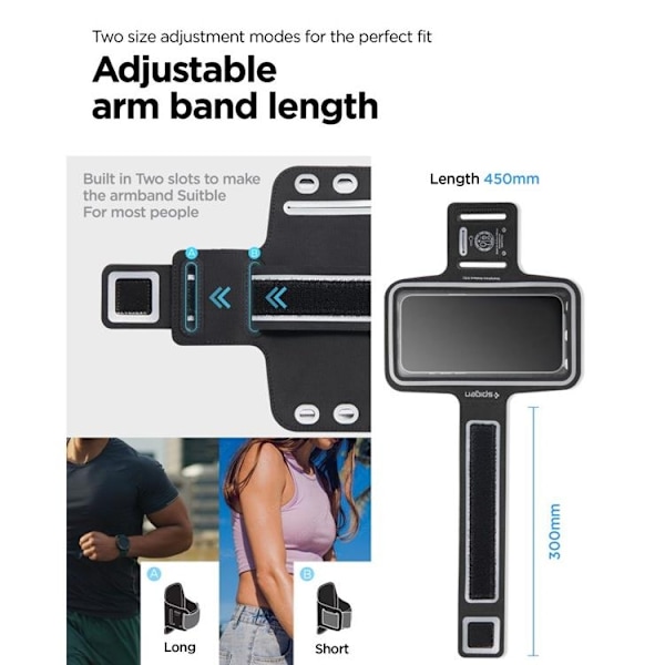 Spigen Armbånd Dynamic Shield A703 - Sort Svart