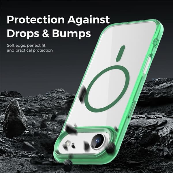 Mobilskal till iPhone Air MagSafe TPU+PC - Transparent Grön Grön
