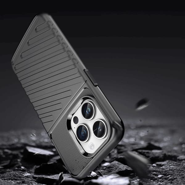 iPhone 15 Pro -kännykkäkuori Thunder Armored - Musta Black