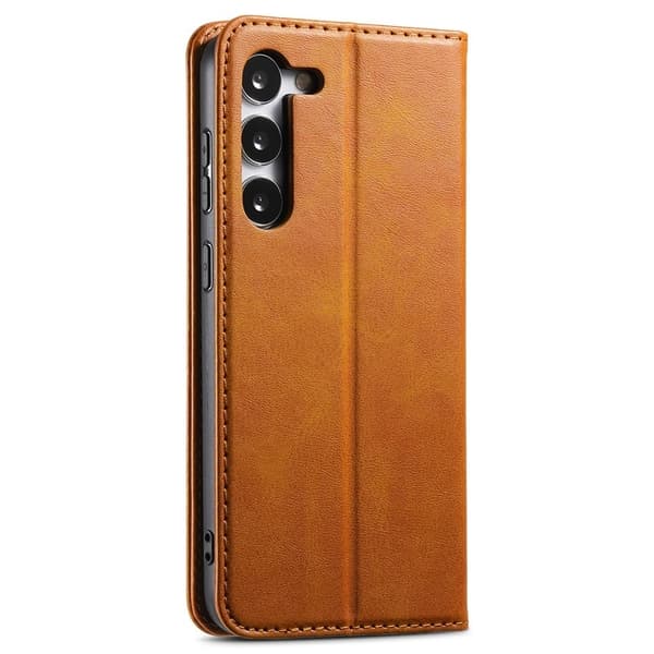 SUTENI Galaxy S23 Plus Plånboksfodral Kickstand Flip - Khaki Brun