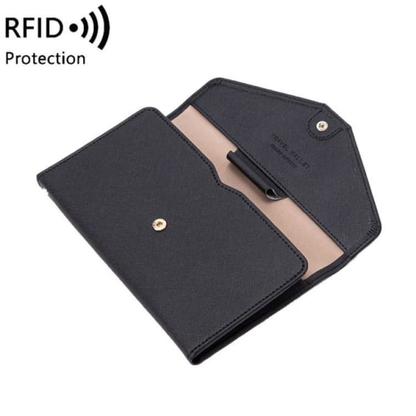 Tegnebøger RFID Blokering Tri-Fold - Cyan