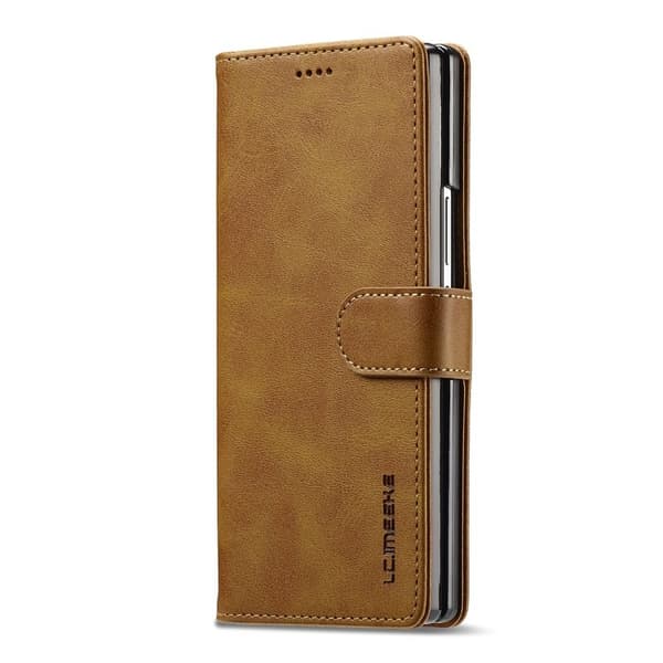 LC.IMEEKE Samsung Galaxy Z Fold7 Plånboksfodral Konstläder - Gul