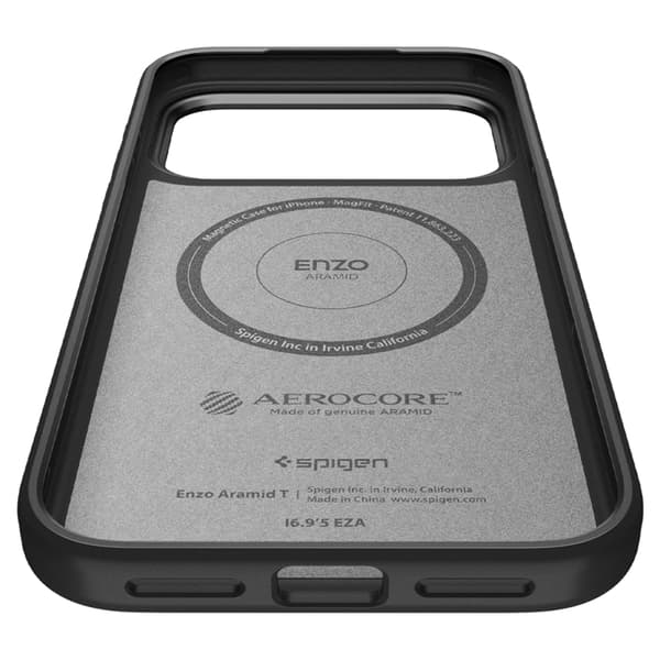 Spigen Mobilskal till iPhone 18 Pro Max/17 Pro Max MagSafe Enzo Aramid T Svart