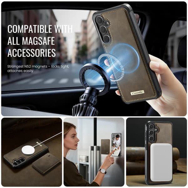 CaseMe Mobilskal för Samsung Galaxy S26 Plus Magnetiskt PC + TPU - Kaffe