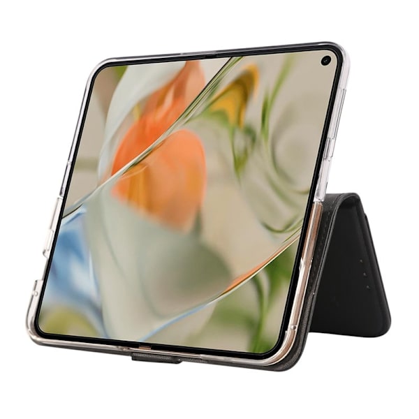 ABEEL Style A02 Konstläder Plånboksfodral för Google Pixel 9 Pro - Svart