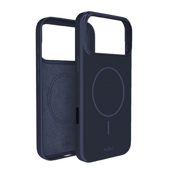 Puro Telefontaske til iPhone 17 Pro Max Magsafe Polycarbonat Pulse - Blå Blå