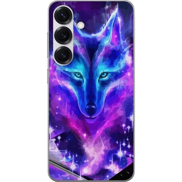 Mobilskal till Samsung Galaxy S25 med Neon Varg