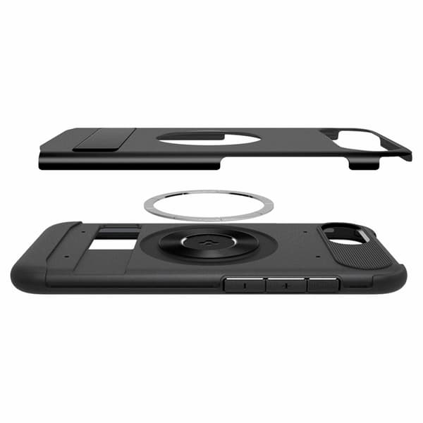 Spigen Mobilskal till iPhone 16e Magsafe Slim Armor - Svart Svart
