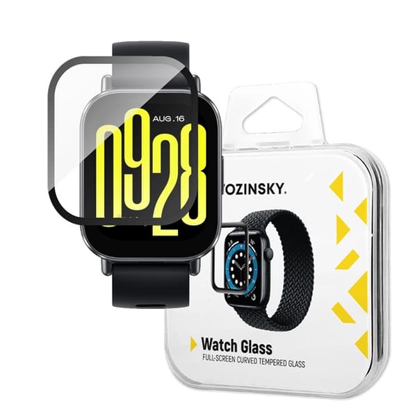 [2-Pack] Wozinsky Redmi Watch 5 Active Härdat glas Skärmskydd Full Glue Black