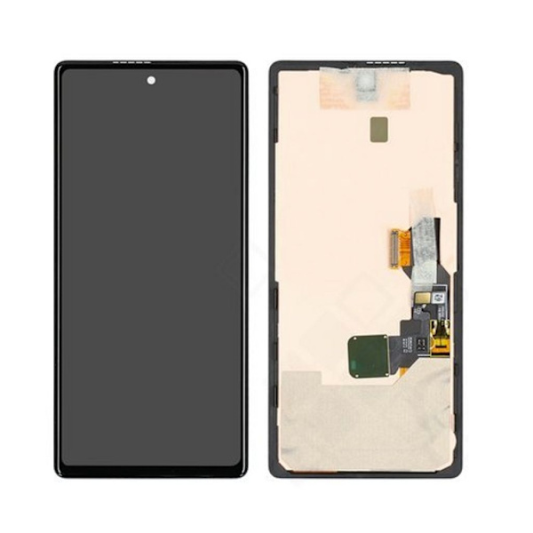 Google Pixel 6A Skärm med LCD-display Service Pack Svart