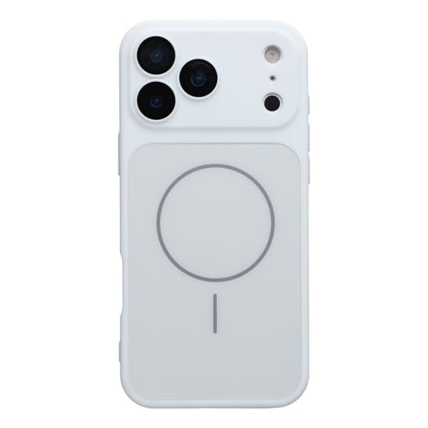 Mobilskal till iPhone 17 Pro MagSafe TPU + PC Skin Touch - Vit Vit