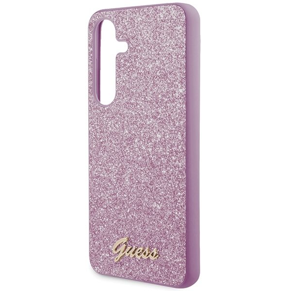 Guess Galaxy S24 Plus Glitter Script - Lila