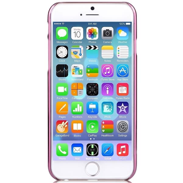 Comma BaksideSkal till Apple iPhone 6(S) Plus - Rosa Blommor Pink