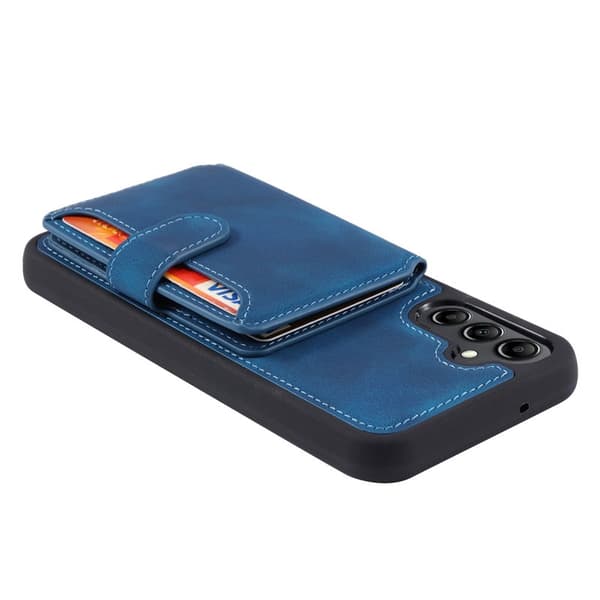 Plånboksfodral för Samsung Galaxy S26 Plus TPU + Äkta läder - Safir
