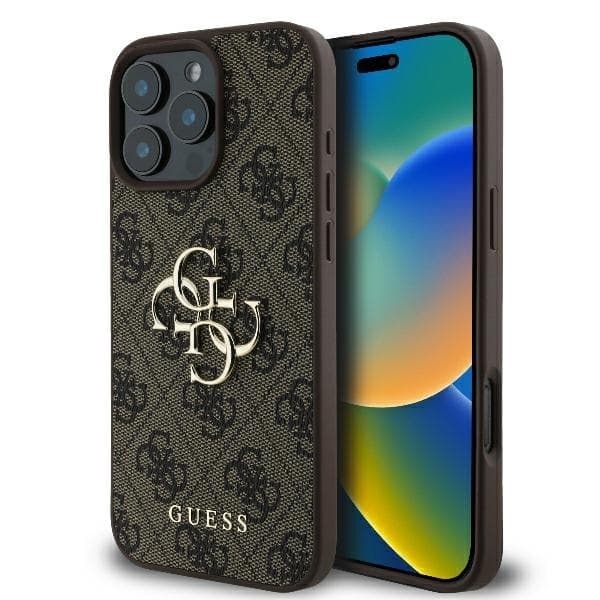 Guess Mobilskal till iPhone 16 Pro Max 4G Big Logo - Brun Brun