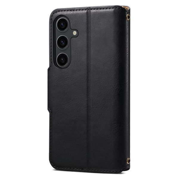 DENIOR Samsung Galaxy S24 Plånboksfodral Konstläder - Svart