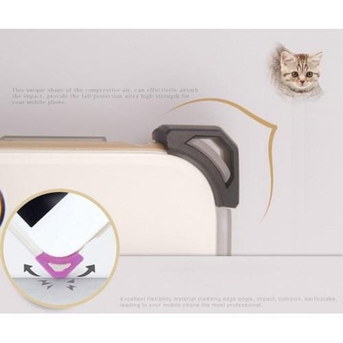 MOSHUO Cat Ear Matte Skal till Apple iPhone 6/6S - Transparent Transparent
