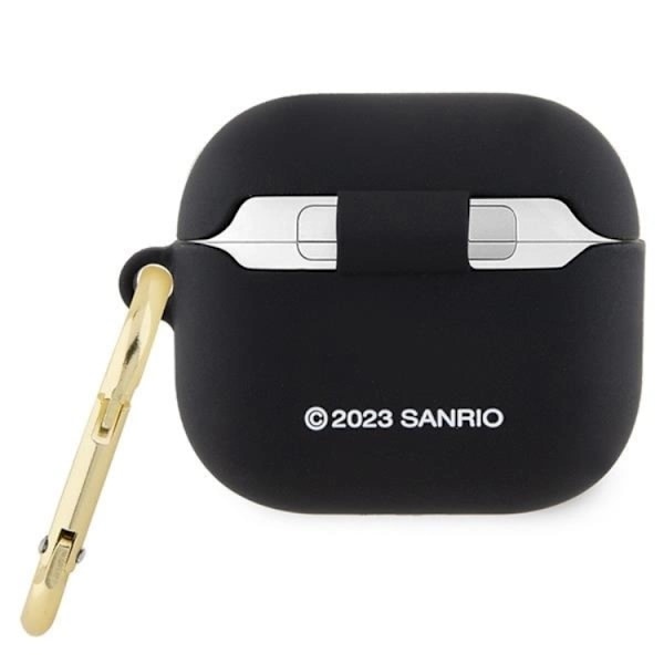 Hello Kitty AirPods 3 Skal Silikon 3D Kitty Head - Svart Svart