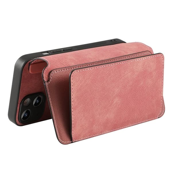 CASENEO MW-02 iPhone 17 Pro Plånboksfodral Konstläder - Rosa Rosa