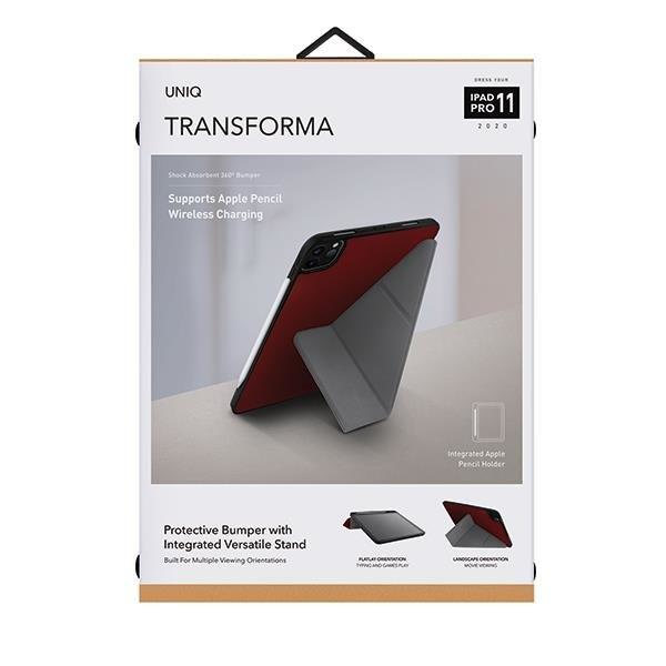 UNIQ Case Transforma Rigor Case iPad Pro 11 2020 - Korallinpunainen Red