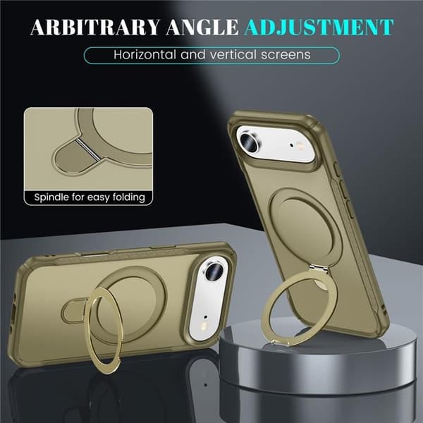 Mobilskal till iPhone Air MagSafe Rotating Kickstand - Khaki Grön