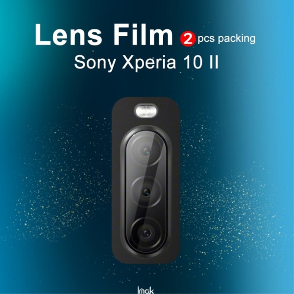 IMAK 2PCS HD Härdat glas Kameralinsskydd Sony Xperia 10 II