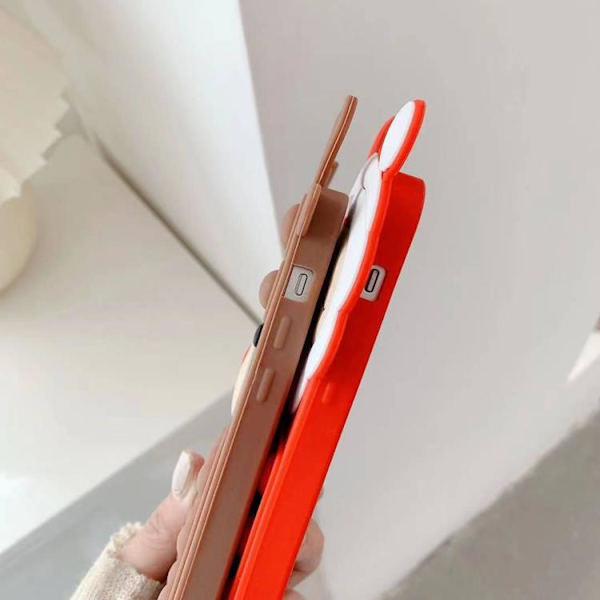 Reindeer Pop It Silicone Skal iPhone X / XS - Brun Brun