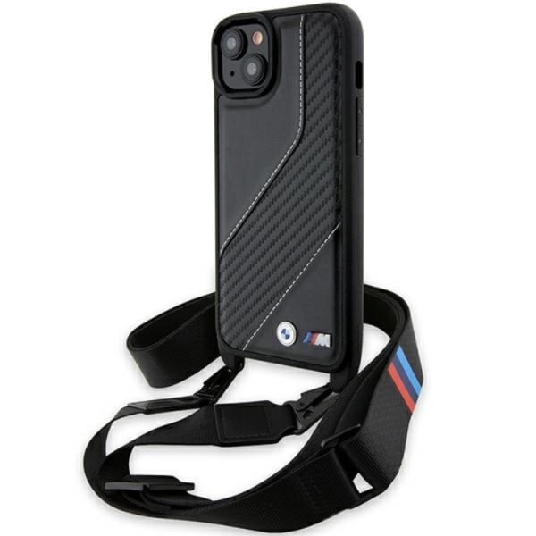 BMW iPhone 15/14 Plus Halsbandsskal M Edition Carbon Stripe