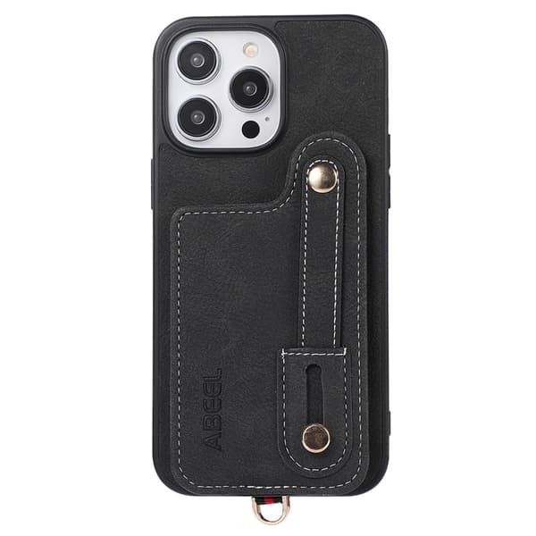 ABEEL Style 03 Mobilskal till iPhone 14 Pro Max PU Läder Svart
