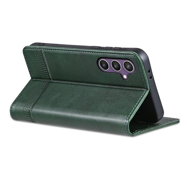 AZNS Samsung Galaxy A36 5G Plånboksfodral Konstläder - Grön