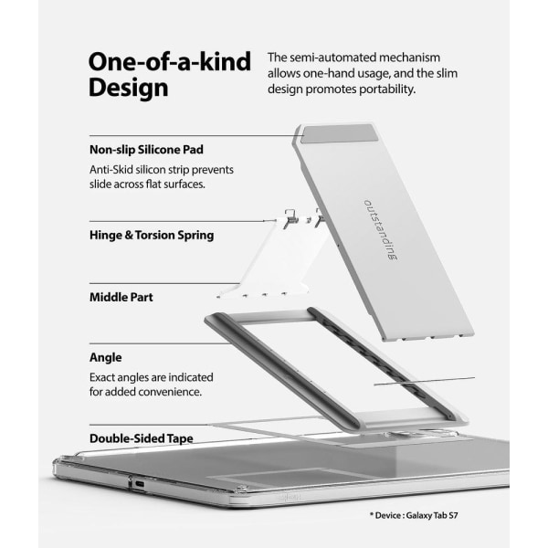 Ringke Shell Samsung Galaxy Tab S7 / Tab S8 - Läpinäkyvä