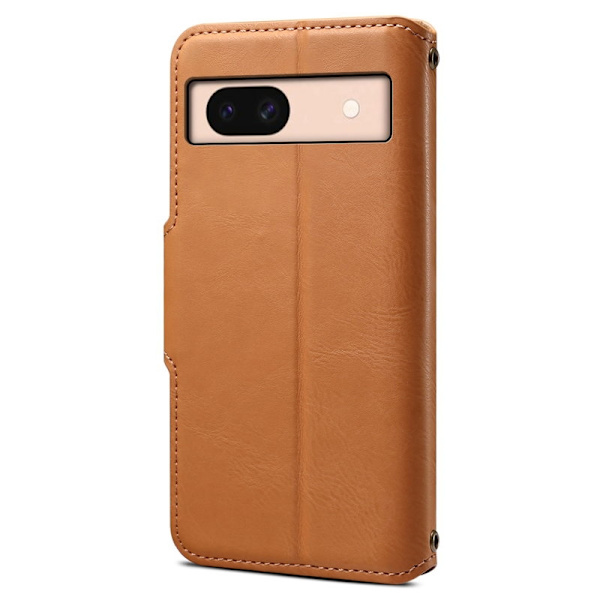 DENIOR Google Pixel 8a Plånboksfodral Konstläder Kamelbrun