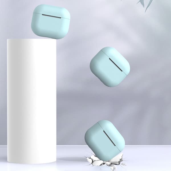 Blød silikone etui til AirPods 2/AirPods 1 - Blå Blå