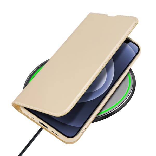 Dux Ducis Skin Series Plånboksfodral iPhone 13 Mini - Gold Guld