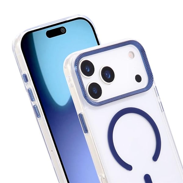 Mobilskal till iPhone 17 Pro MagSafe Texture Frame - Blå Blå