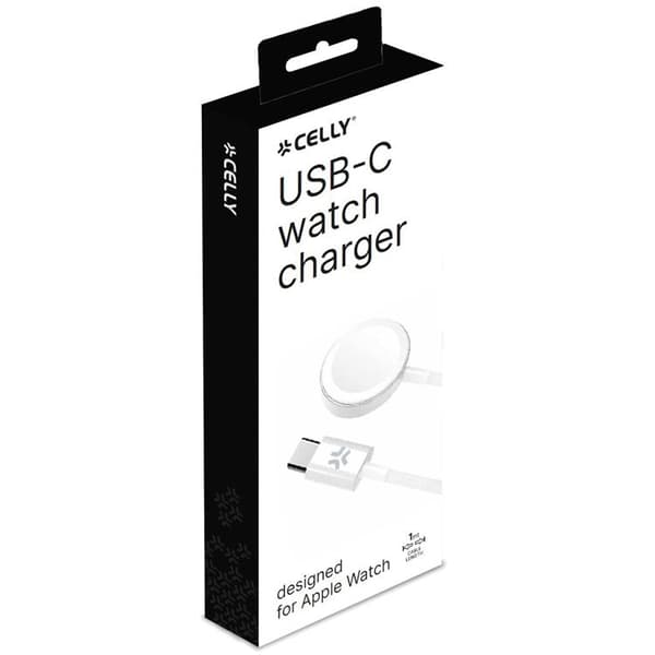 Celly Trådlös Apple Watch-laddare USB-C Vit