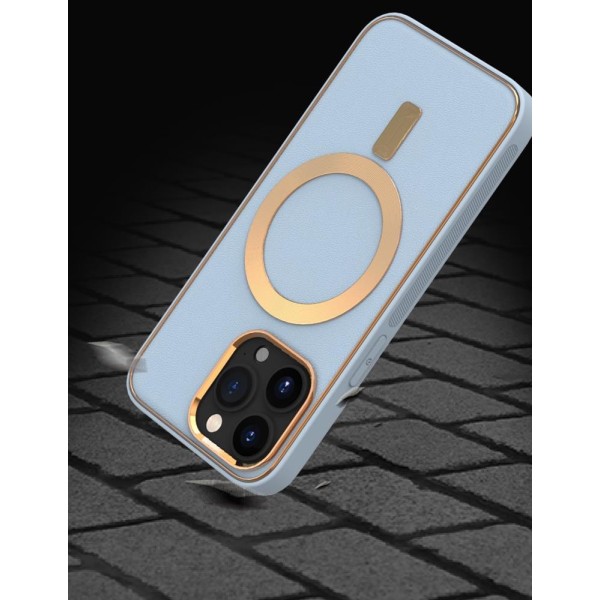 BOOM iPhone 14 Pro Magsafe Læder Taske - Sort