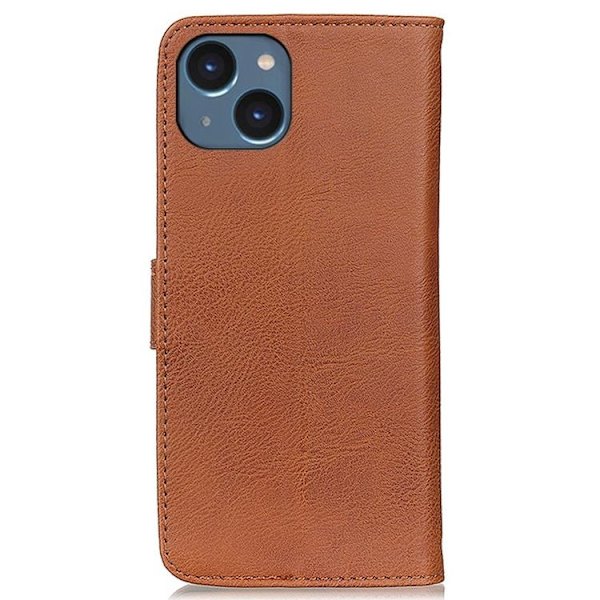 KHAZNEH iPhone 14 Plus Plånboksfodral Retro - Brun