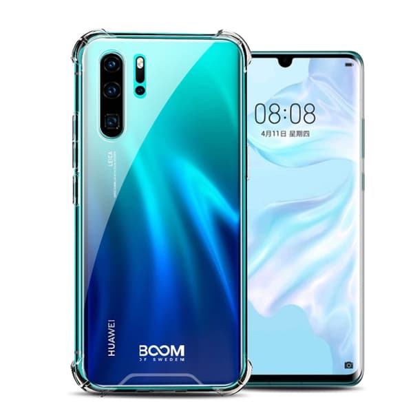 Holdbart Boom Stødsikkert Cover Til Huawei P30 Transparent