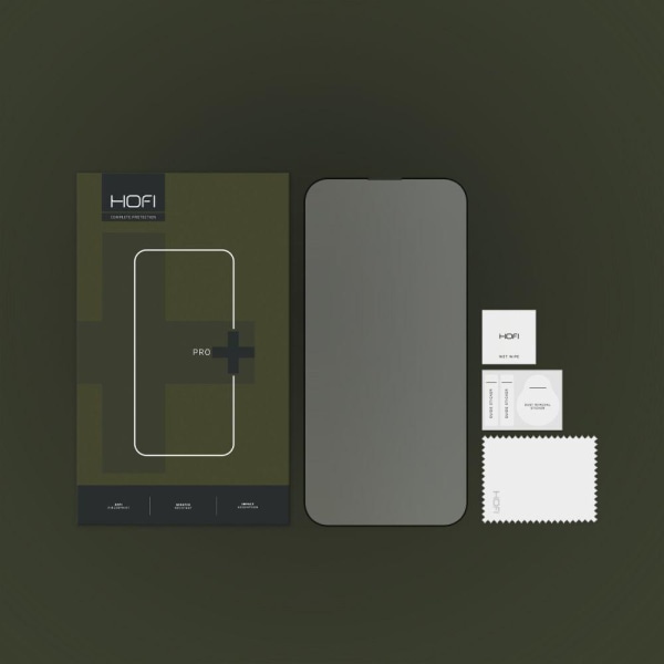 Hofi iPhone 15 Plus karkaistu lasi näytönsuoja - musta