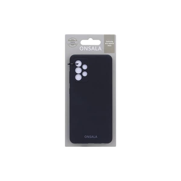 ONSALA Mobiilikotelo Silikoni Samsung A52 / A52s 4G / 5G - Musta Black