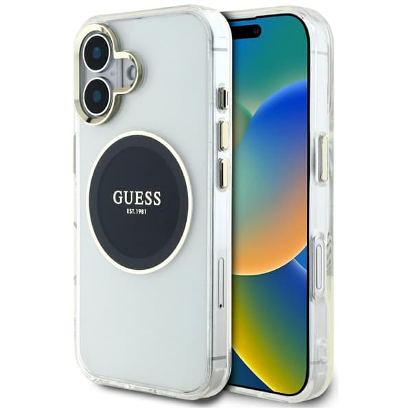 Guess iPhone 16 MagSafe IML farvet cirkel telefonetui
