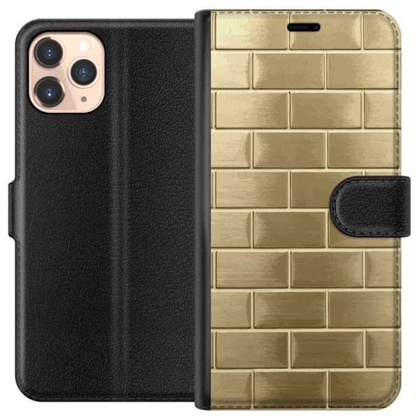 Plånboksfodral till Apple iPhone 11 Pro med Gyllene Murstenar