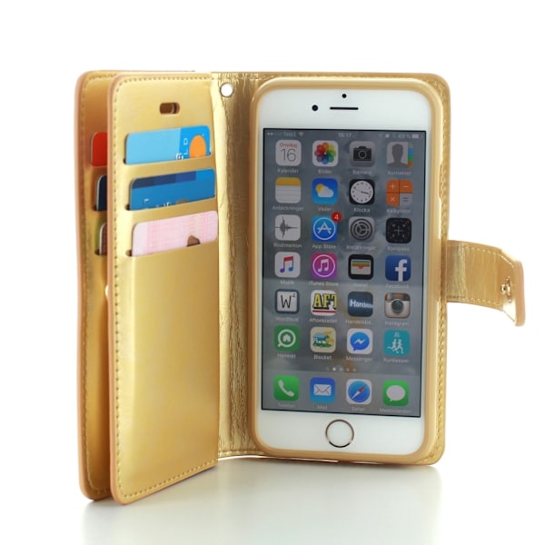 CoveredGear iPhone 6/6S plånboksfodral Liberty - Guld
