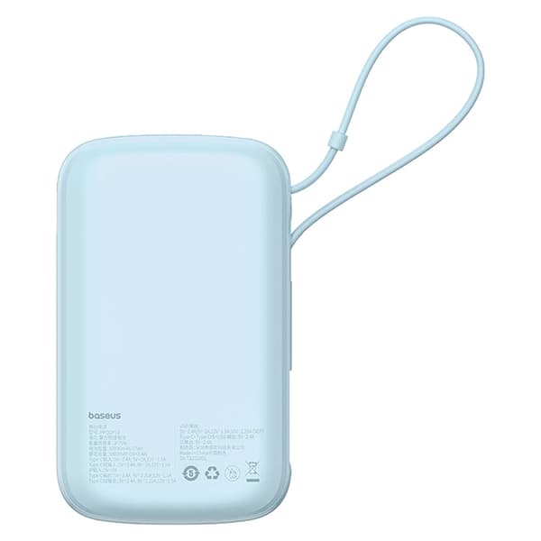 Baseus Powerbank 10000 mAh 22.5W USB-C Qpow Pro Plus - Blå Blå