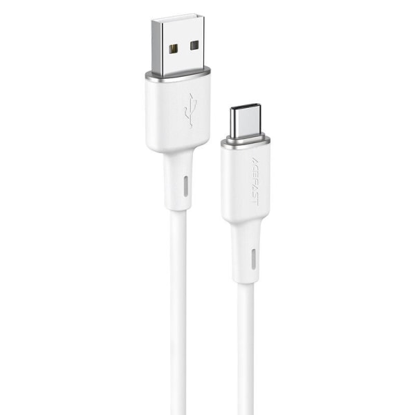 Acefast USB-A–USB-C-kaapeli 1,2 m - valkoinen