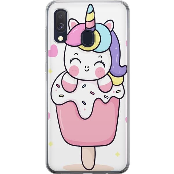 Mobilcover til Samsung Galaxy A40 med Happy Unicorn