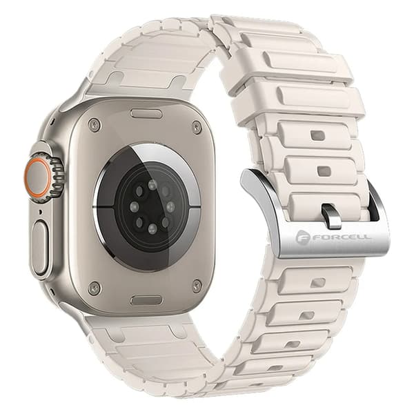 Forcell Apple Watch (38/40/41) Armband Silikon - Vit Vit