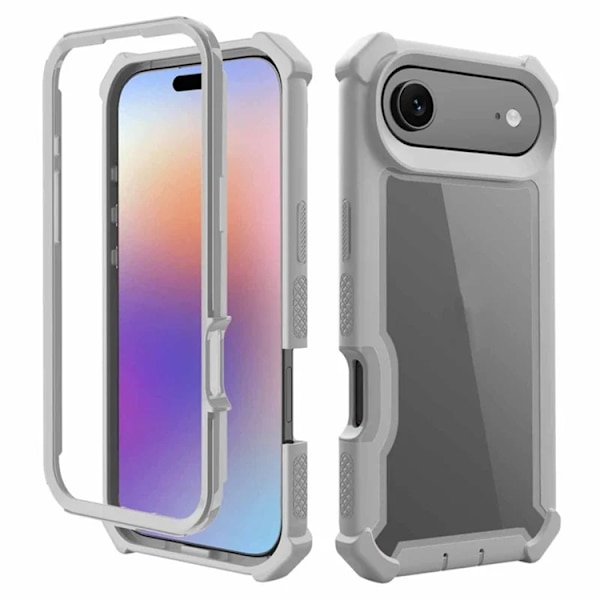 Mobilskal till iPhone 17 Air TPU + PC Shockproof - Grå Grå